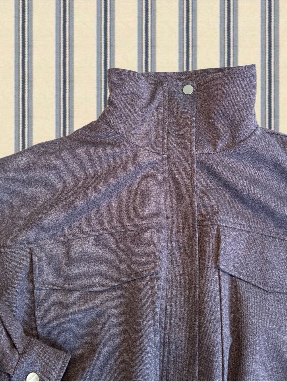 Zara Brown Funnel Neck Bomber Jacket - Picture 2 of 10